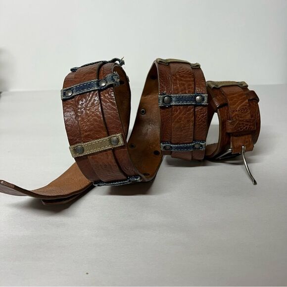 Hugo Boss Brown Leather Belt Made in Italy main image 8